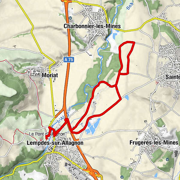 Espace VTT FFC du Pays d Auzon Itinéraire VTT n 1 Le Béal BERGFEX