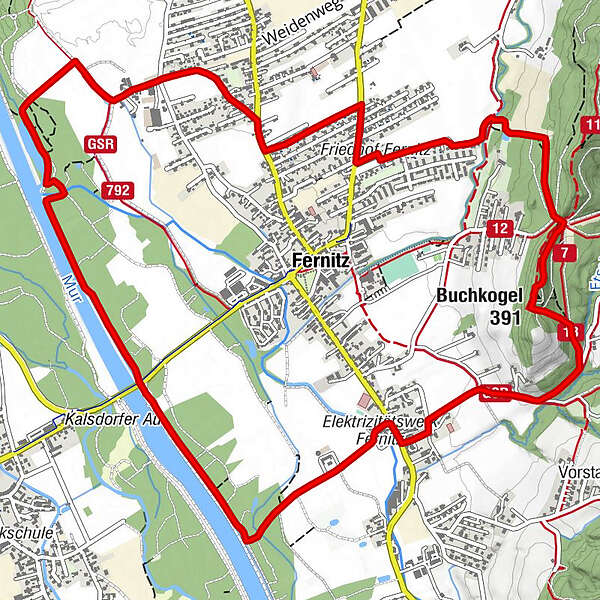 FernitzMellach Buchkogel Fernitz BERGFEX Wanderung Tour