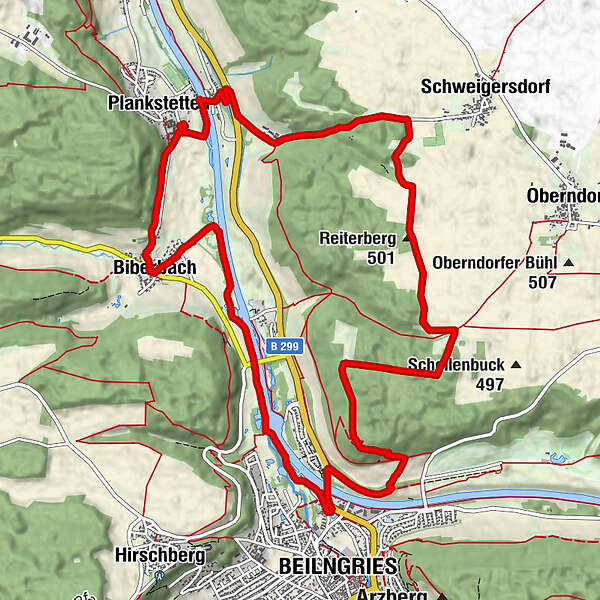 Plankstetten Reiterberg Beilngries Wolf Bergfex Wanderung