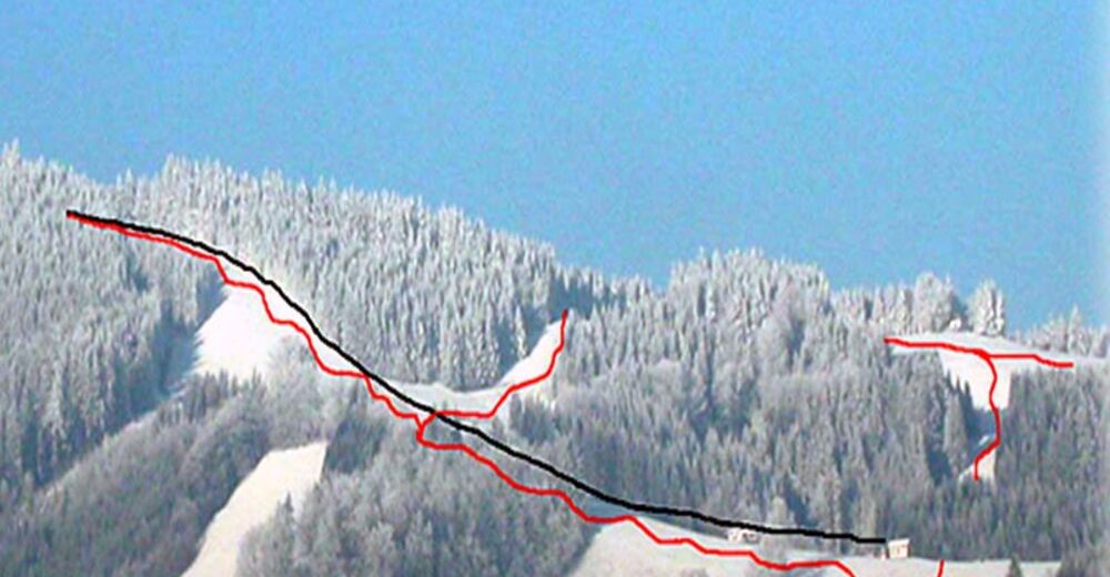 Pistenplan Skigebiet Glasenberg / Maria Neustift