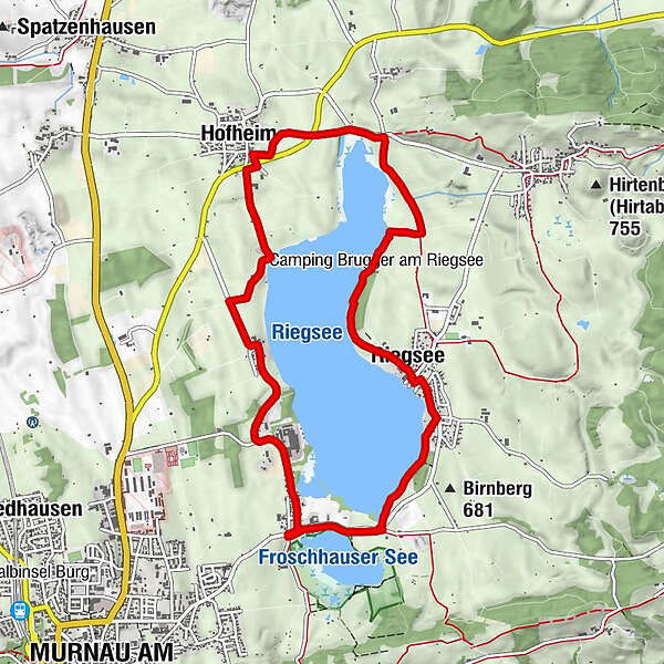 Riegsee Rundweg - BERGFEX - Wanderung - Tour Bayern
