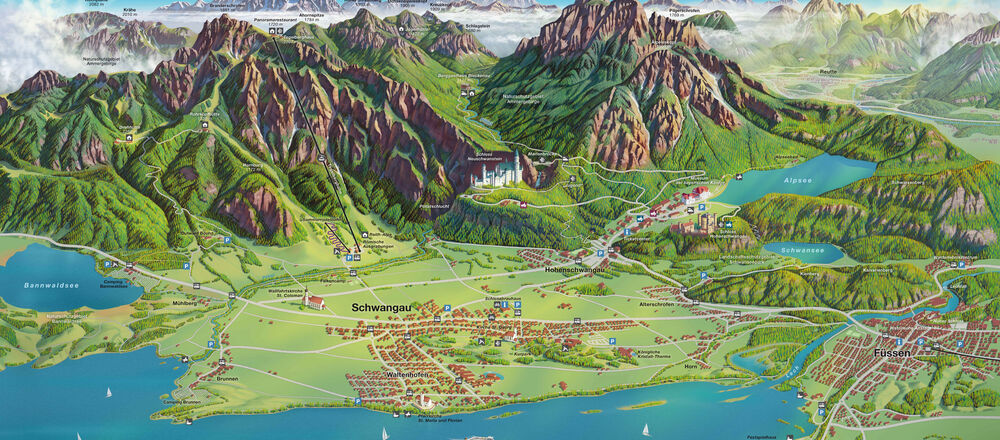 Loipenplan Schwangau / Tegelberg