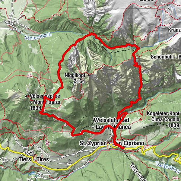 Bärenfalle - Knüppelweg - BERGFEX - Wanderung - Tour Südtirol