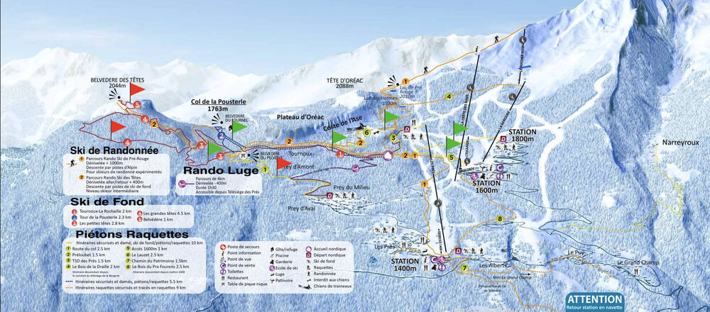 Loipenplan Puy St. Vincent