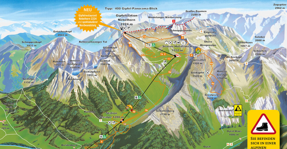 BERGFEX: Station de ski Nebelhorn / Oberstdorf - Vacances de ski