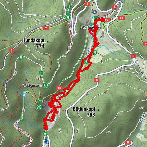 Allerheiligen Wasserfälle BERGFEX Wanderung Tour Baden Württemberg