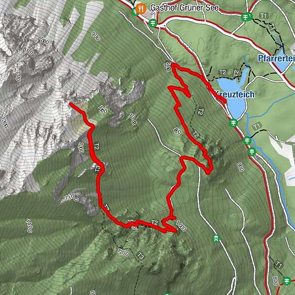 RJKO Kreuz BERGFEX Wanderung Tour Steiermark