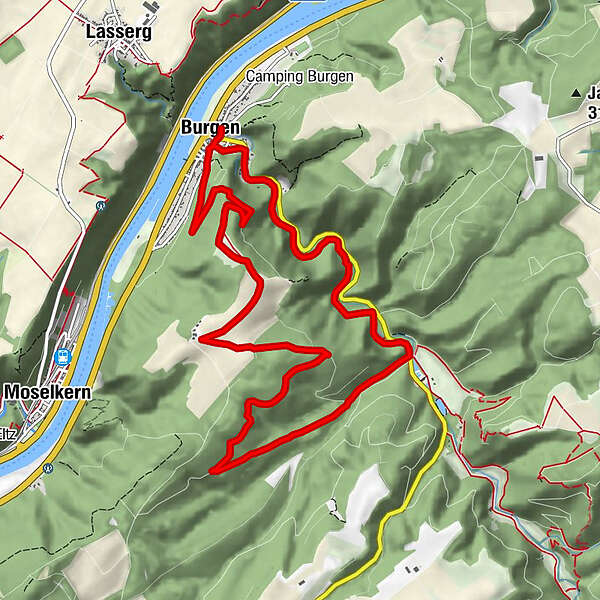 Forellenweg Burgen BERGFEX Themenweg Tour RheinlandPfalz