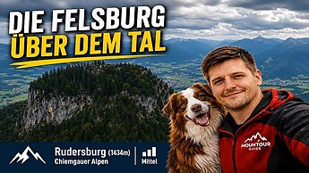 Aufstieg zur Rudersburg (1434 m) über Wetterfahne (1284 m) | Ruhigere und schöne Panoramarunde