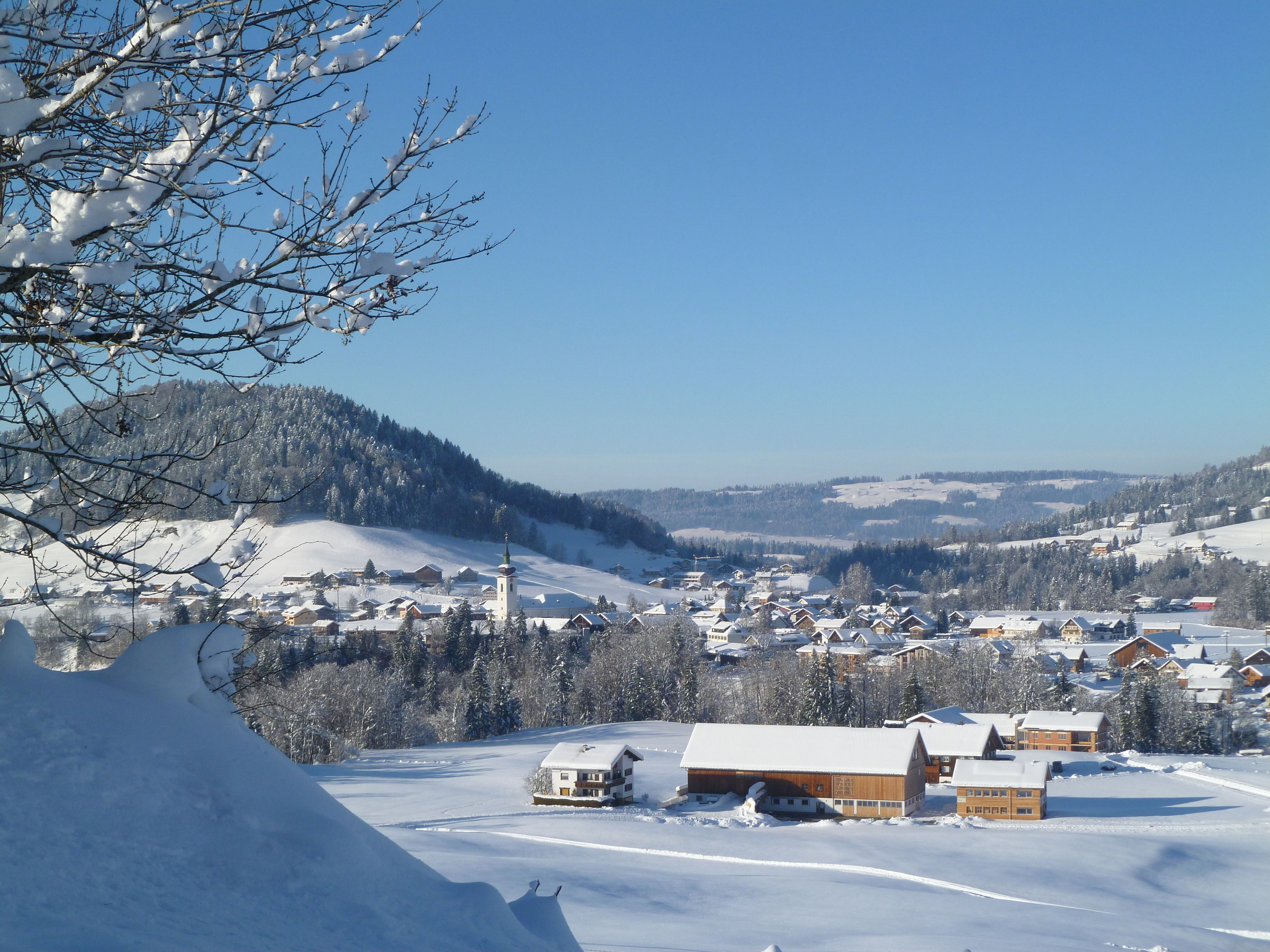 BERGFEX Panoramakarte Hittisau Karte Hittisau Alm Hittisau
