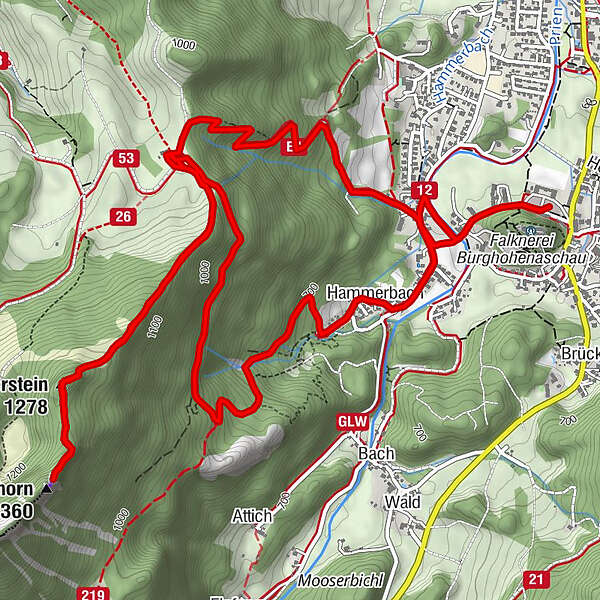 Alpengasthof Brucker Zellerhorn Hammerstein Hohenaschau BERGFEX
