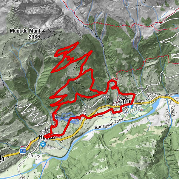 Trun Bergrunde Bergfex Mountainbike Tour Graub Nden