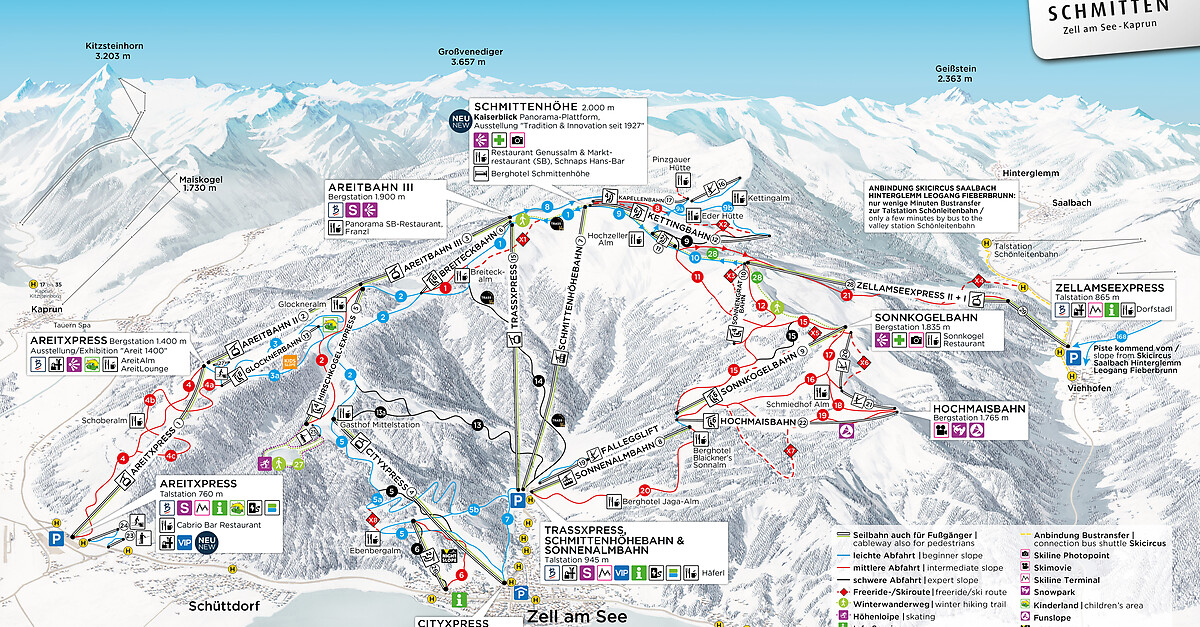 BERGFEX: Skigebiet Schmitten / Zell am See - Skiurlaub Schmitten / Zell am See