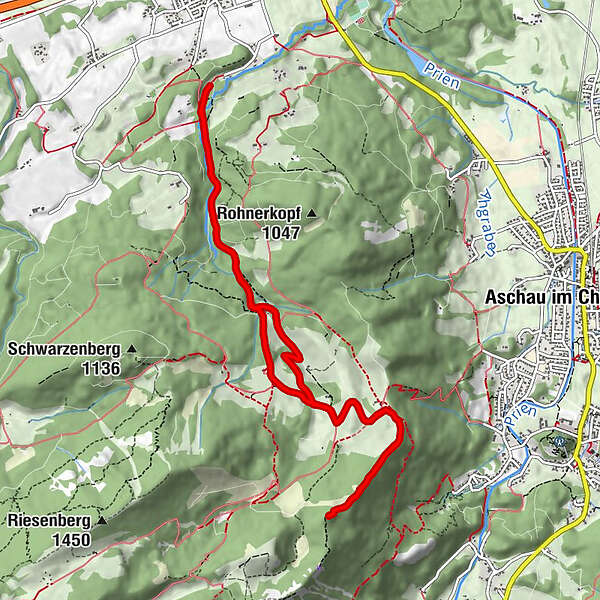 Mühlberg Zellboden Hammerstein BERGFEX Wanderung Tour Bayern