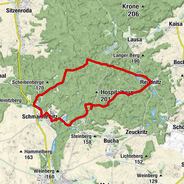 Reudnitz Schmannewitz Lattenberg Waldschänke BERGFEX