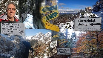 Vom Herbst in den Winter: Von Garmisch über Partnachklamm, Reintal und Teufelsgesaß zum Schachen