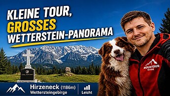 Aufstieg zum Hirzeneck (1186 m) | Wettersteingebirge | Vor den Wänden des Wettersteinmassivs
