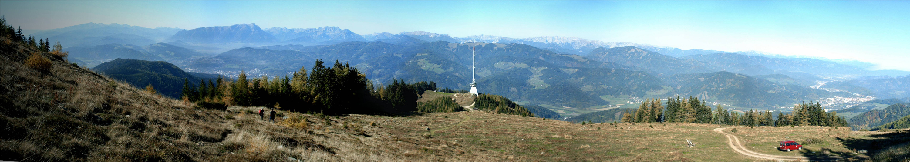 BERGFEX Panoramakarte Niklasdorf Karte Niklasdorf Alm Niklasdorf
