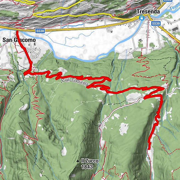 EBike San di Teglio, Carona, Valcaronella BERGFEX