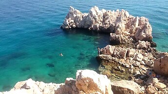 Insel Krk: Strand von Baška