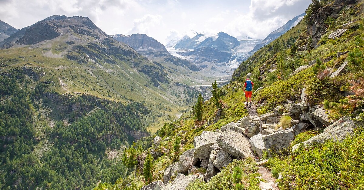 Wanderung zur Turtmannhütte in den Walliser Alpen BERGFEX Wanderung