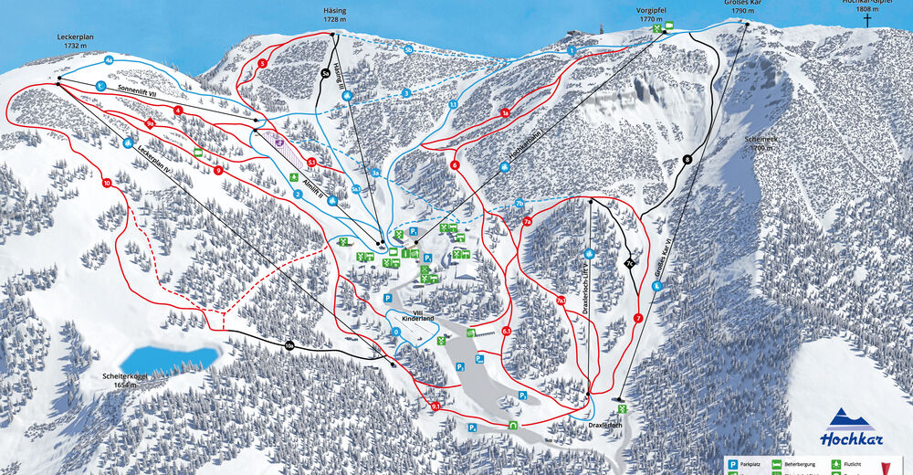 Piste map Ski resort Hochkar