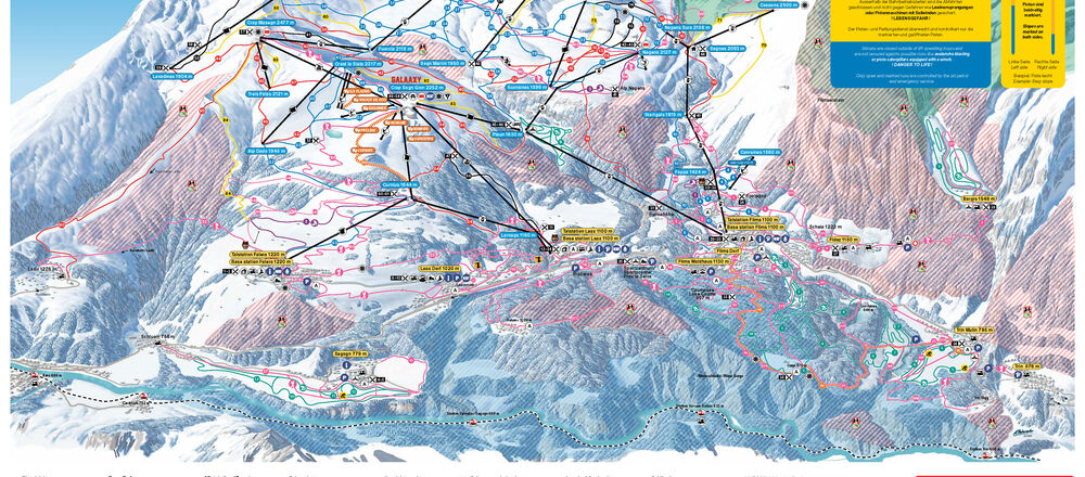 Loipenplan Trin - Flims - Laax - Sagogn