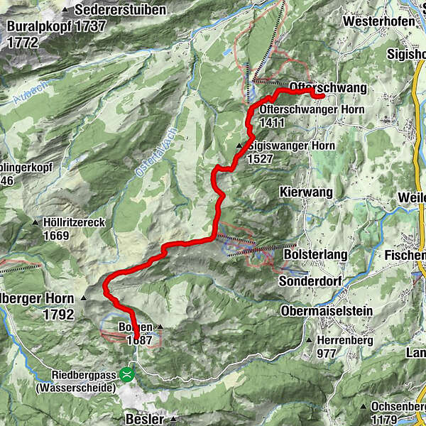 Himmelsstürmer Route Der Wandertrilogie Allgäu Alternative Etappe 15c Obermaiselstein 0622