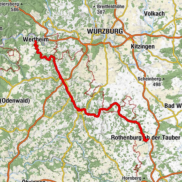 5-Sterne Radweg "Liebliches Taubertal - Der Klassiker" - BERGFEX ...