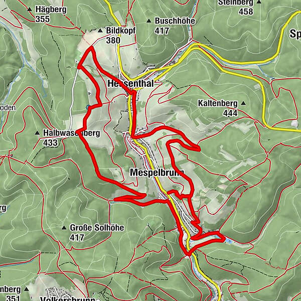 Mespelbrunn Nuff Un Rapp Rundwanderweg Durchs R Uberland