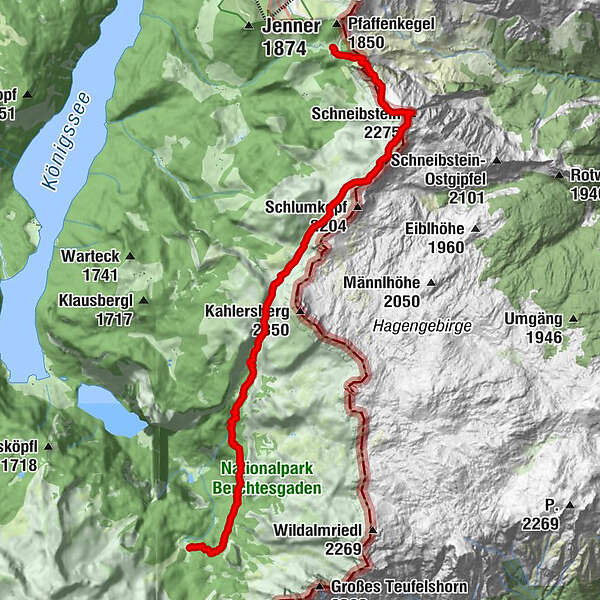 Berchtesgadener Gipfelweg: Etappe 1a Schneibsteinhaus - Wasseralm ...