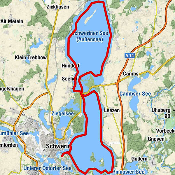 SchwerinerSeenTour BERGFEX Kajak / Kanu Tour MecklenburgVorpommern