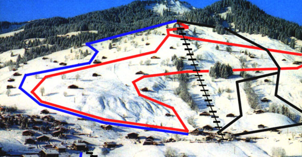 Planul pistelor Zonă de schi Habkern