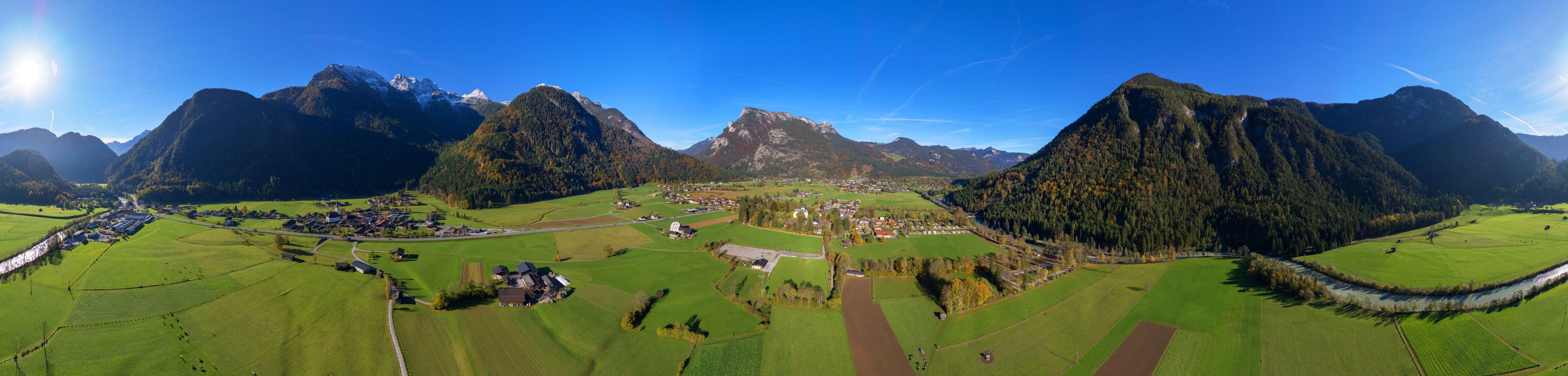 BERGFEX: Panoramakarte Salzburger Saalachtal: Karte Salzburger