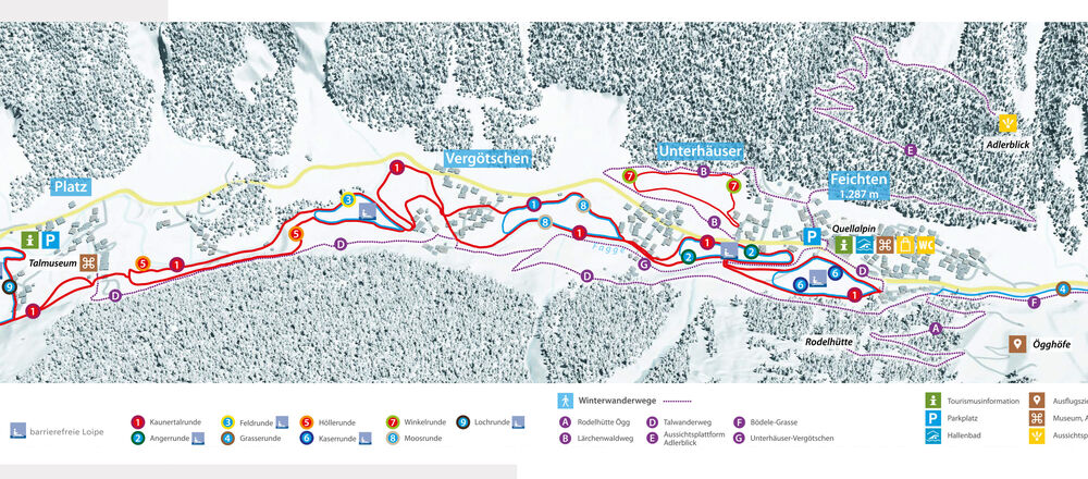 Loipenplan Kaunertal