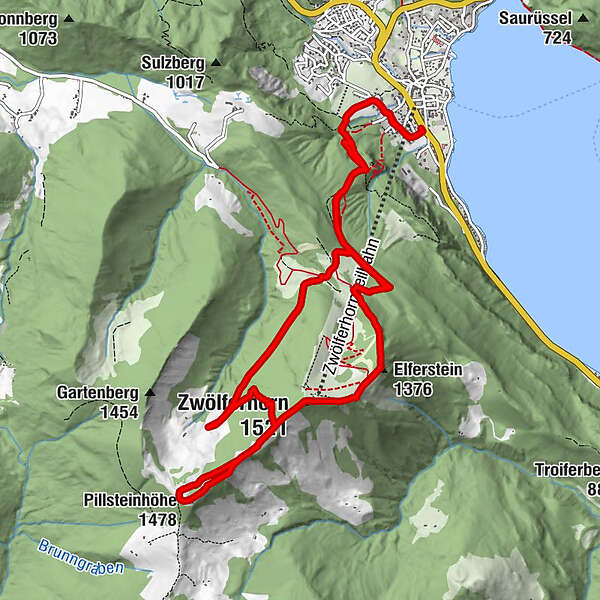 Sankt Gilgen Elferstein Zw Lferhorn Pillsteinh He Bergfex