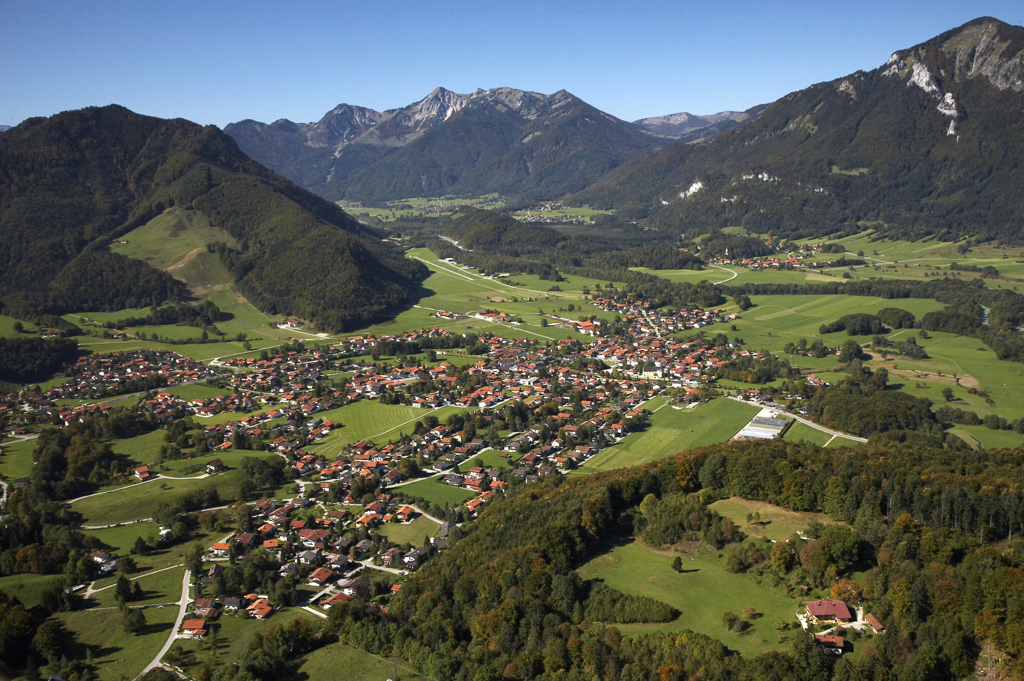 BERGFEX: Panoramakarte Oberwössen-Unterwössen: Karte Oberwössen