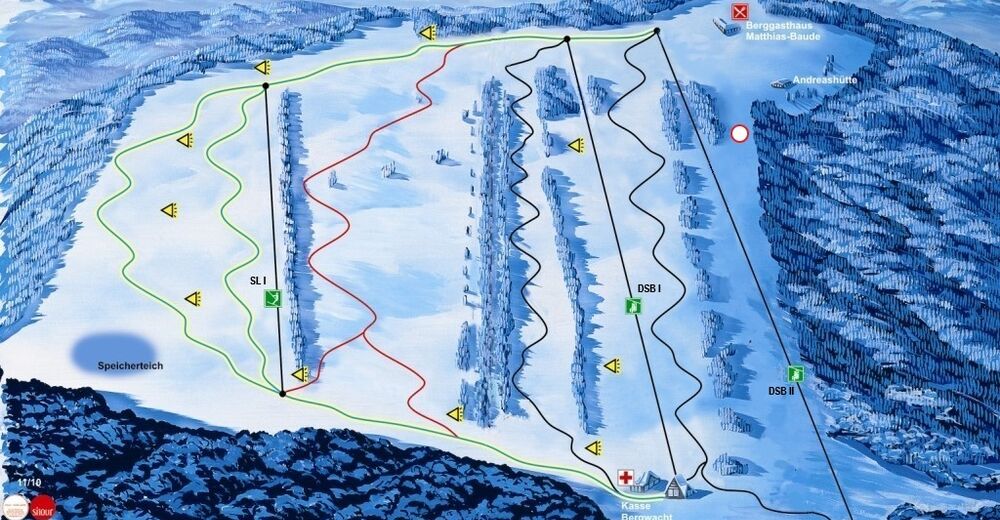 Pisteplan Skigebied St. Andreasberg - Matthias-Schmidt-Berg