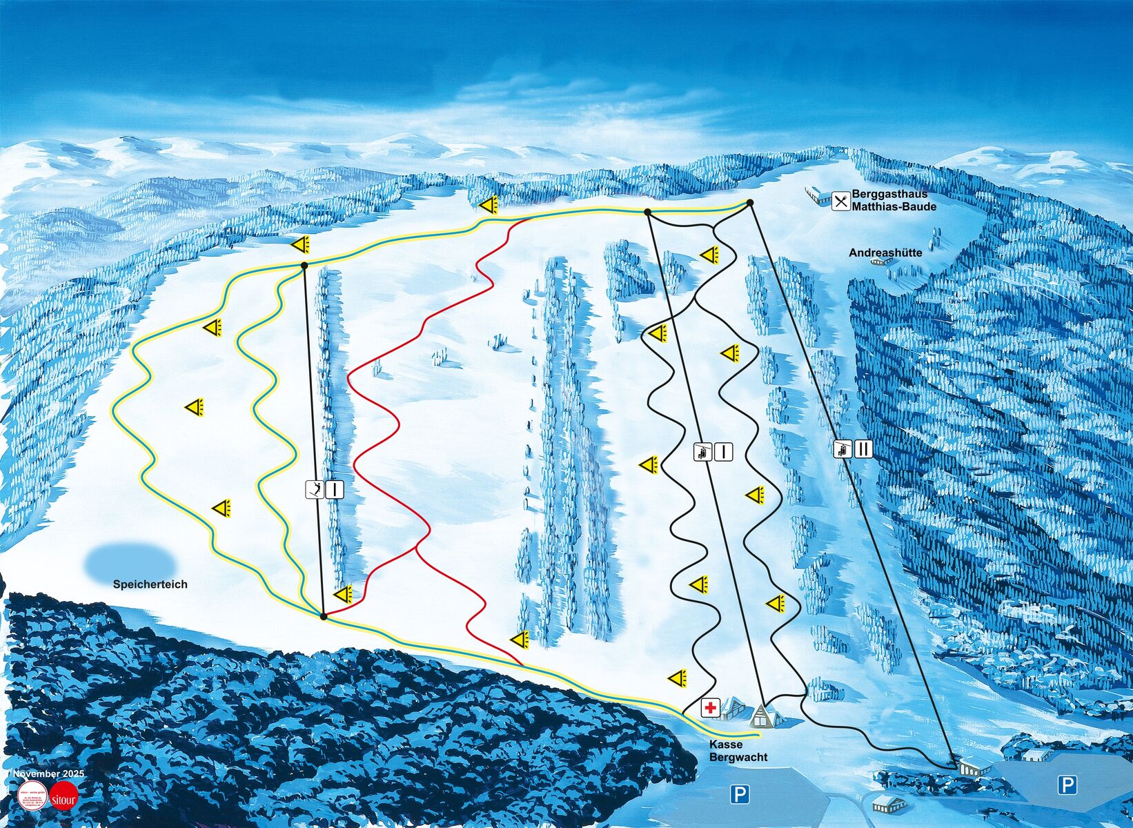 PistenplanSkigebiet St. Andreasberg - Matthias-Schmidt-Berg