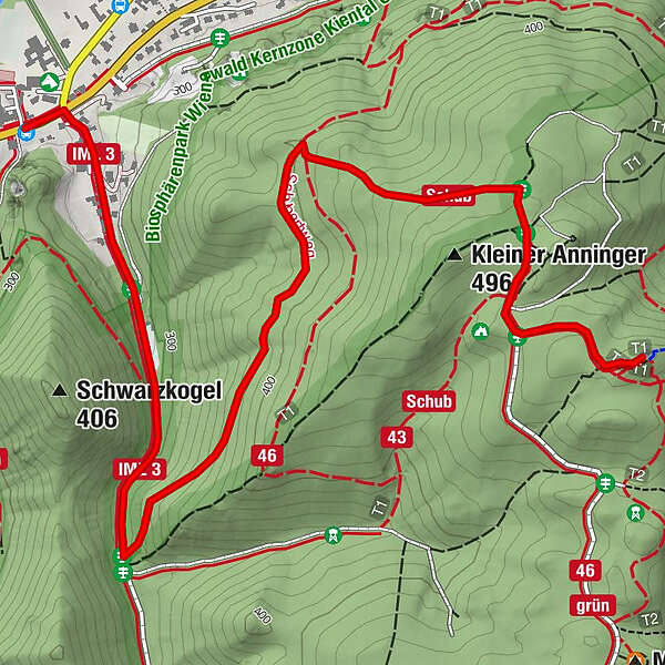 Wanderregion Anninger Von Hinterbr Hl Zum Husarentempel Ber Den