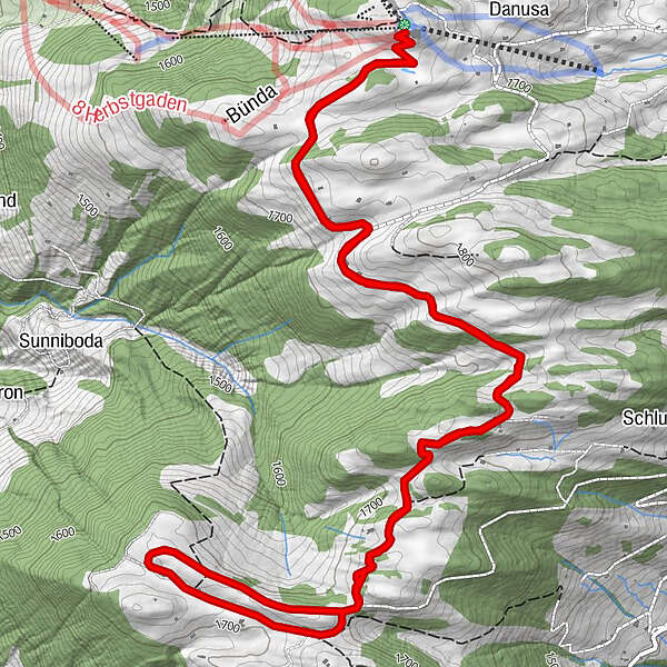 Danusa - Scära - Danusa - BERGFEX - Schneeschuh - Tour Graubünden