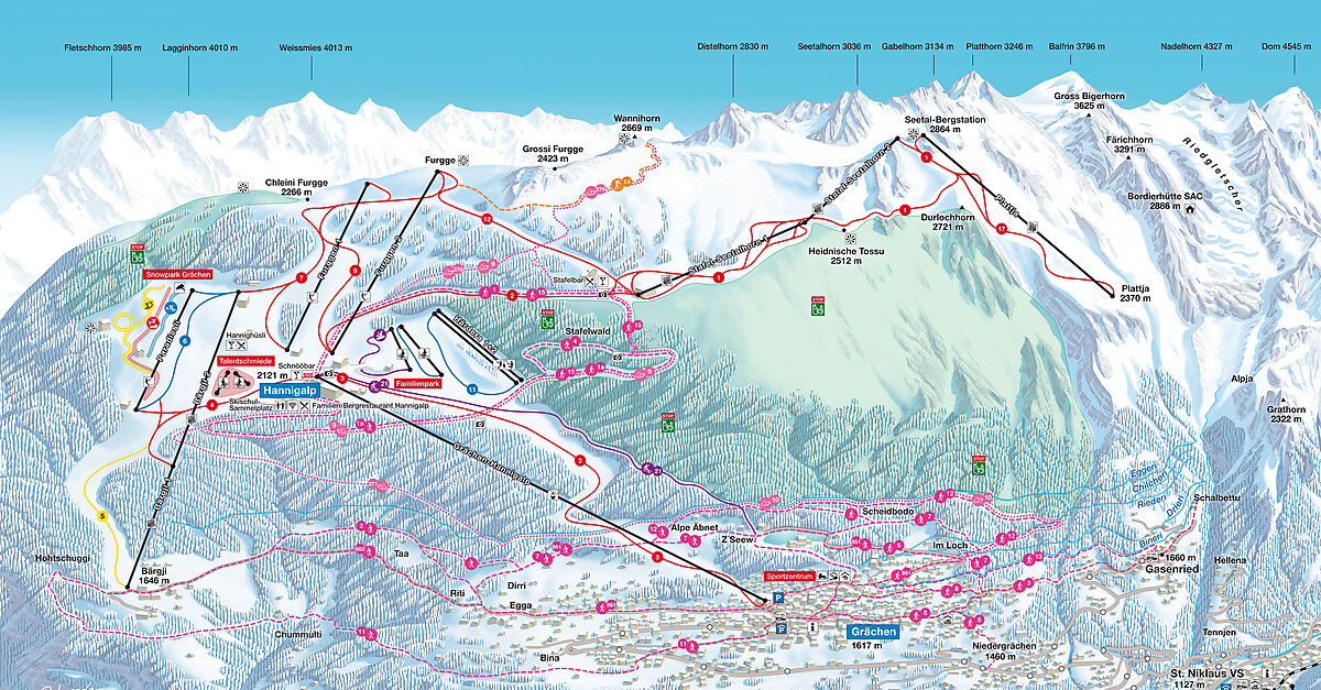 BERGFEX: Station de ski GrÃ¤chen - Vacances de ski GrÃ¤chen