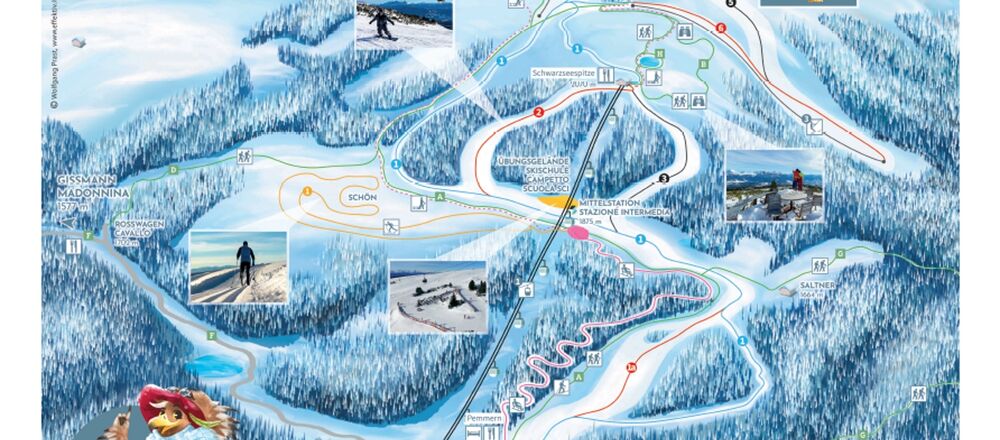 Loipenplan Rittner Horn Ritten