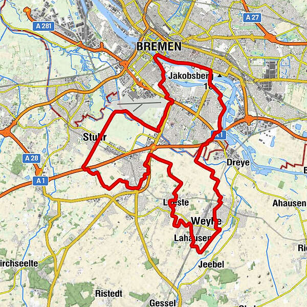 Megamarsch Bremen 2023 BERGFEX Wanderung Tour Niedersachsen