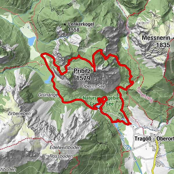 Tragöß Sankt Katharein Pribitz Wetterloch Gasthof Grüner See