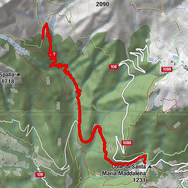 Verso Il Passo CAI107 BERGFEX Wanderung Tour Lombardei