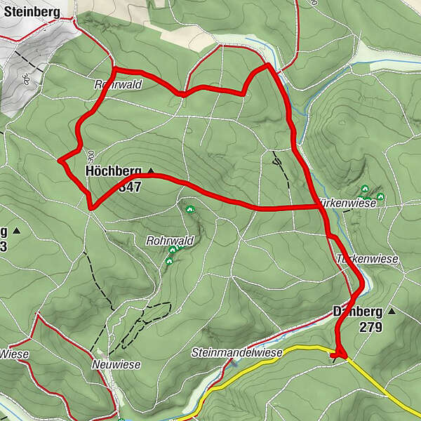 Gemeinde Harmannsdorf Höchberg Wielandsdorf BERGFEX Wanderung