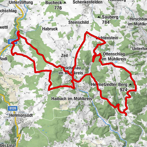 S24 Hoch2 Runde BERGFEX Radfahren Tour Oberösterreich