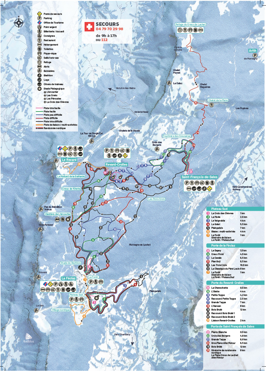 BERGFEX Plan des pistes Savoie Grand Revard Ski de fond Savoie Grand Revard BERGFEX Plan des pistes Savoie Grand Revard Ski de fond Savoie Grand Revard