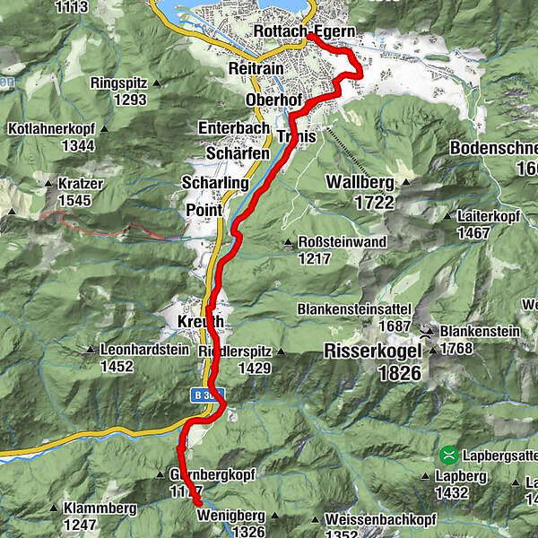 Siebenhütten Runde (Tour Nr. 30 Aus Dem "RadlTraum Süd") - BERGFEX ...